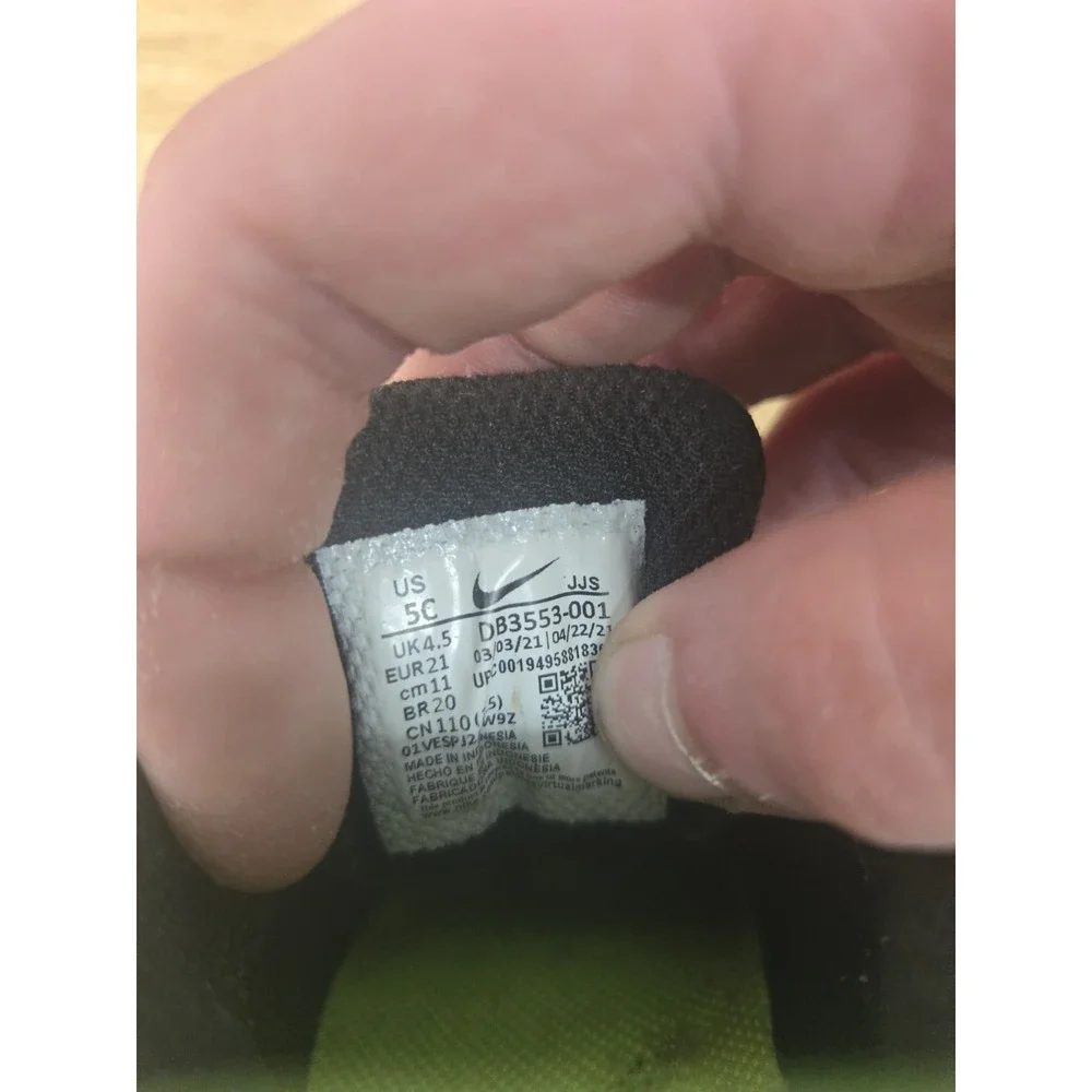 Nike Crater Impact (TD)‎ Toddler's slip on Shoes Black DB3553-001- sz 5C